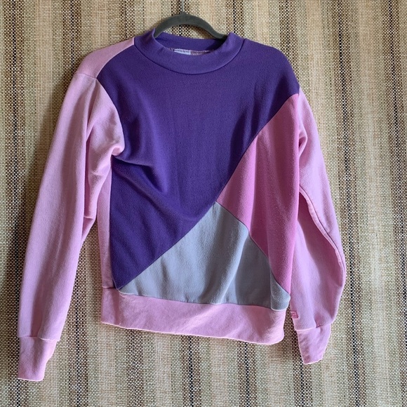 Brooks Activewear Athletic Sweatshirt Vintage 80s Women’s Size Large Pink - Picture 1 of 4